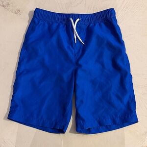 Boys Land’s End Royal Blue Swim Trunks with Drawstring XL